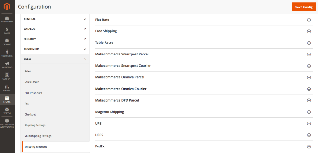 Magento_shippingmethods